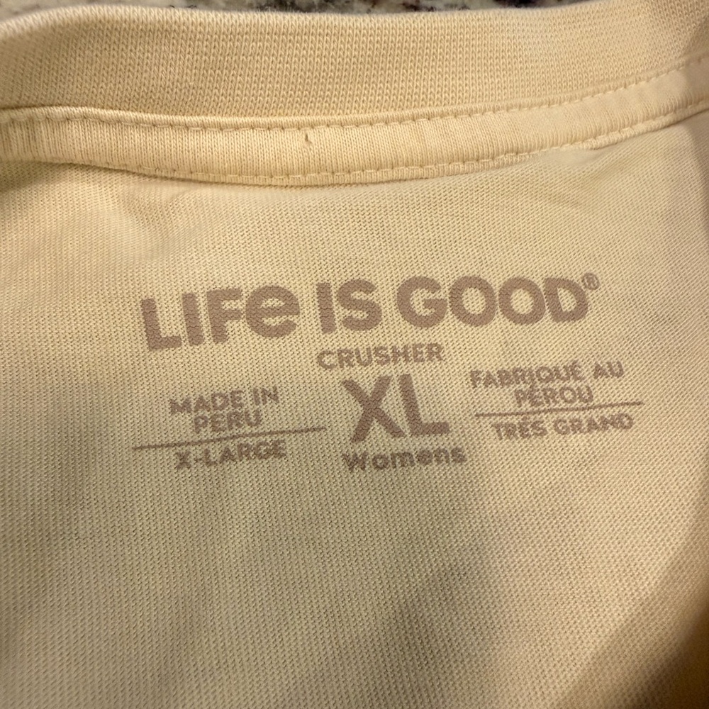 Life Is Good ‘Merica Cream Graphic Tee XL - Picture 3 of 6